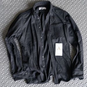 Anian Modern Melton Wool Overshirt (L)